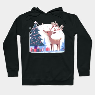 Reindeer Enjoying Their Christmas Tree Hoodie